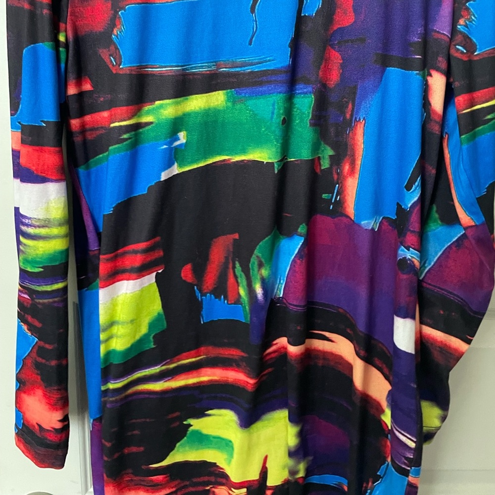 Multi colored only worn once long sleeve dress